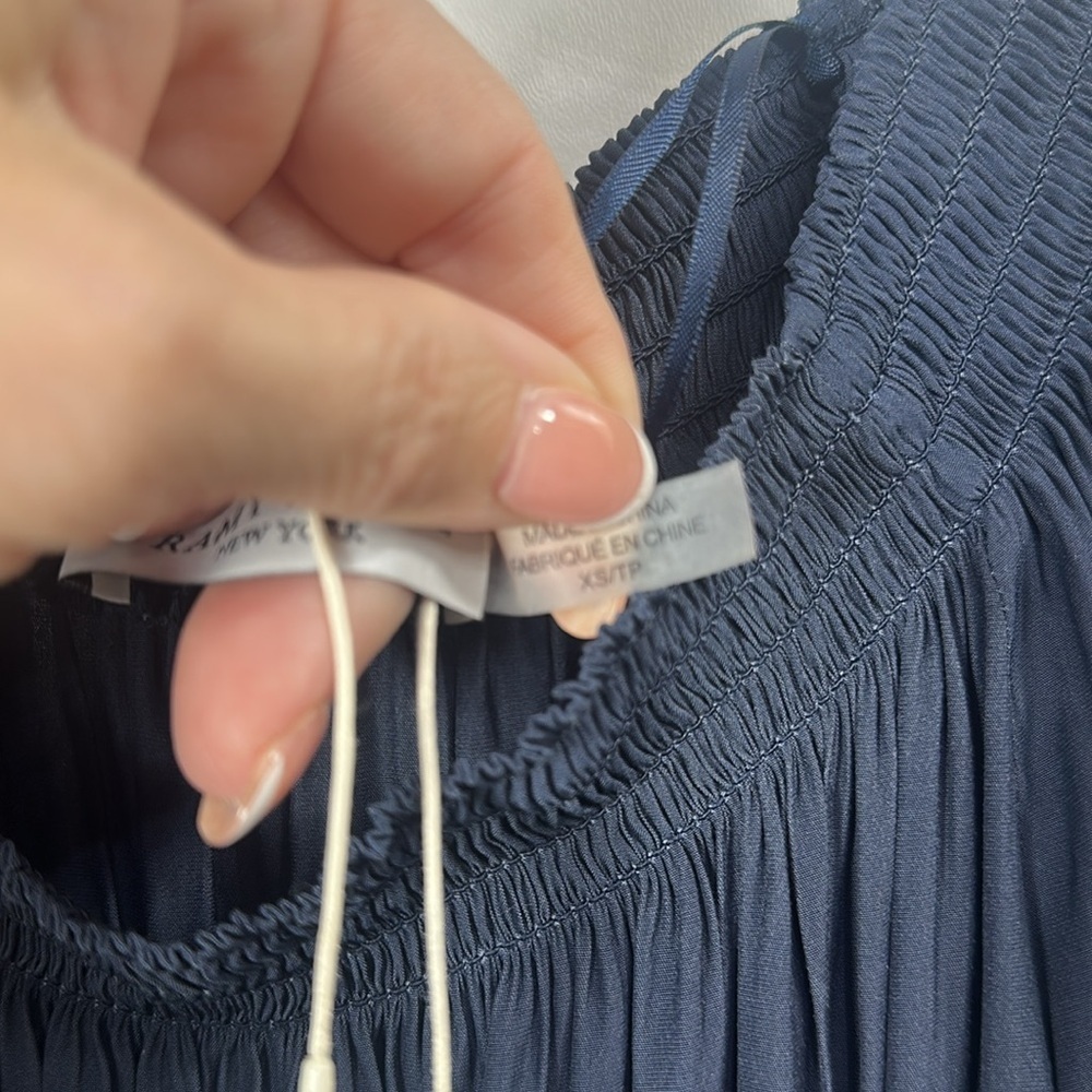 Ramy Brook Jessica dress size extra small. Color is navy.NWT - Picture 7 of 12